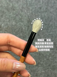 Professional Animal Hair Eyeshadow Brush Set for Blending and Detailing