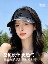 UV Protection Sun Visor for Women, Breathable Outdoor Sports Tennis & Running Hat