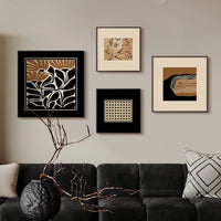 Modern Abstract Wall Art for Living Room & Dining Room - Maillard Style Decor