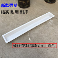 Plastic Chicken Feeder Trough for Poultry, Anti-Scatter Design, Long Rectangular Shape