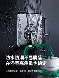Adhesive Hooks Heavy Duty Wall Hooks for Kitchen Bathroom Door Back No-Drill Clear Hooks
