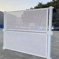 Perforated Wind Barrier for Municipal Engineering Safety Isolation
