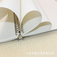 B5/A5 Frosted PP Loose-Leaf Notebook with Steel Rings, Refillable Subject Notebook, 20/26 Holes, 60 Sheets