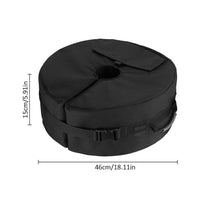 Outdoor Patio Umbrella Base Weight Bag, Round Windproof Sandbag for Sunshade Stability
