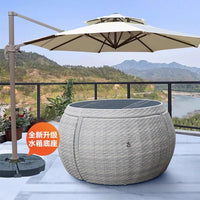 Outdoor Patio Furniture Set, Wicker Rattan Conversation Set for Garden, Balcony, Backyard, Porch, Weather Resistant