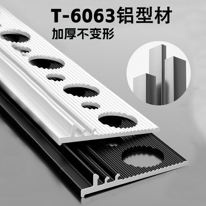 Aluminum Alloy Tile Edge Trim for Wall Corners and Paint Edging