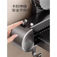 Suction Cup Retractable Towel Rack for Bathroom, Punch-Free Wall-Mounted Clothes Hanger and Storage Shelf