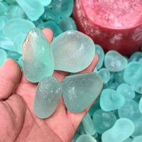 Frosted Glass Pebbles for Fish Tanks and Landscaping