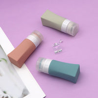 Travel Portable Silicone Dispenser Bottles for Shampoo Lotion Toiletries - 4-Pack Set