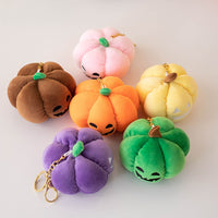 Halloween Luminous Pumpkin Plush Keychain Bag Charm