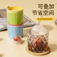 Silicone Sphere Ice Cube Mold for Home Bar & Kitchen, Food-Grade Round Ice Ball Maker