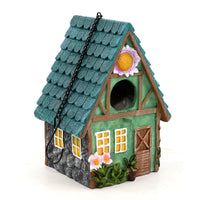 Outdoor Resin Parrot Birdhouse for Garden Decoration and Winter Warmth