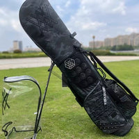 Fashion Rivet Golf Stand Bag for Men and Women, Lightweight Driving Range Practice Bag with Dual Cap Design