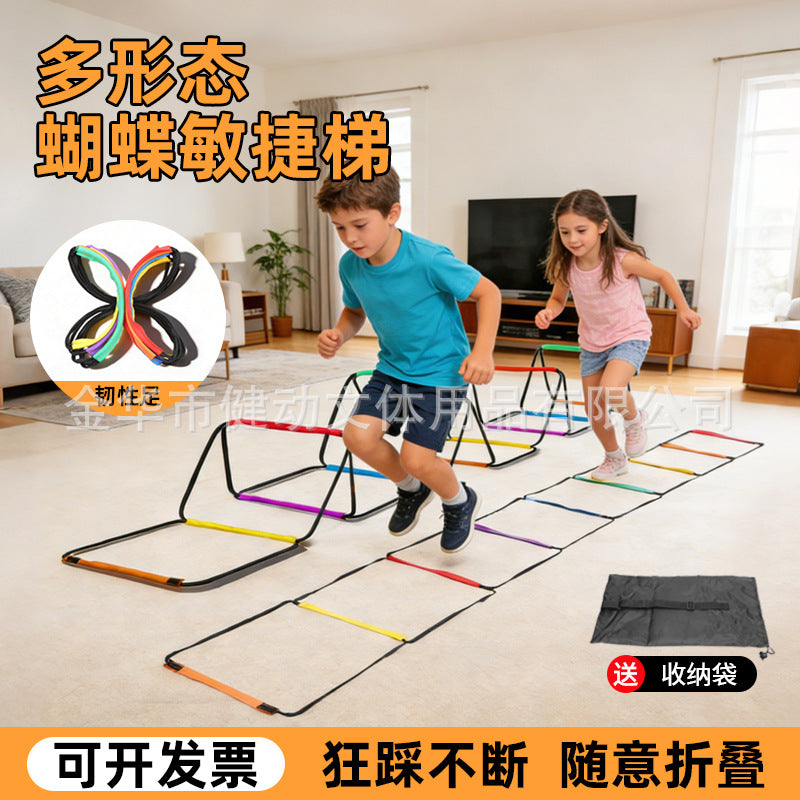 Agility Ladder for Speed Training, Footwork, and Coordination - Multi-functional for Kids and Adults