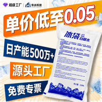 Thickened Water-Injectable Ice Packs for Food Preservation, Cold Storage, and Express Shipping of Perishables