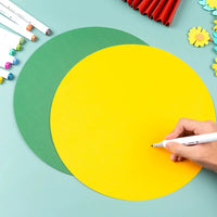 200g Round Assorted Cardstock for Art & Craft Projects, Thick Drawing Paper for Sketching and Hand-Painting