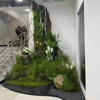 Thickened Artificial Moss Mat for Planters and Micro Landscapes, Flocked Grass Carpet for Display Windows and Ground Decoration