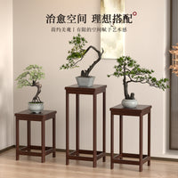 Bamboo Indoor Plant Stand with Multi-Tiered Shelves for Living Room Balcony