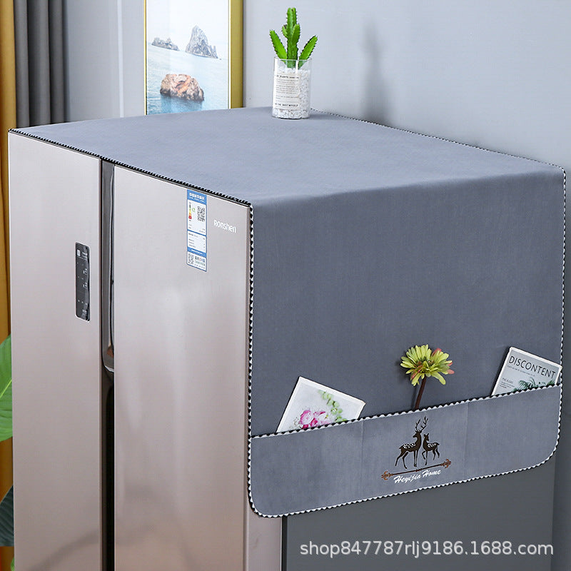 Non-Slip Refrigerator Top Cover Dust-proof Oil-proof Washing Machine Cover Towel