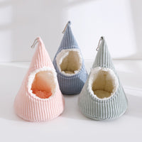 Plush Thickened Winter Bird Nest Hammock for Small Birds - Parrot Swing Bed, Cozy Hideaway for Budgies