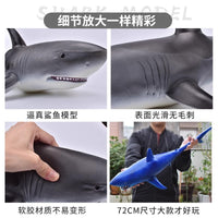 Realistic Soft Rubber Marine Animal Dolphin Shark Whale Toys for Kids