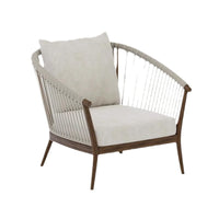 Outdoor Wicker Rattan Sofa Set with Teak Wood Frame for Patio Garden Villa