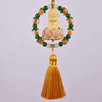 Lucky Lotus Luminous Deer Car Ornament for Good Fortune and Safety