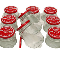 Heat-Resistant Glass Storage Jars with Lids, Sealed Round Food Jars for Sauce and Dry Goods