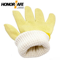 Meta-Aramid Heat Resistant Gloves for High Temperature Protection, Double Layer, Wear-Resistant, Breathable, 250°C