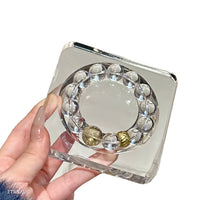 Natural Clear White Crystal Bracelet for Wealth and Good Fortune, High-Quality Energy White Crystal Hand String