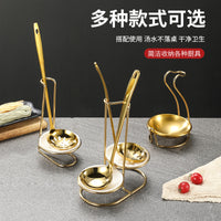 Stainless Steel Ladle Rest and Ceramic Bowl Set for Hot Pot and Soup