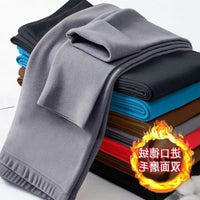 Men's Seamless Thermal Underwear Fleece Lined Leggings for Winter