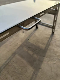 Portable Stainless Steel Folding Table for Outdoor Picnic Camping and Home Balcony