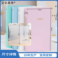 PU Leather Laser Ticket Album for Movie, Train, and Receipt Stubs