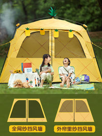 Himalayan Quick-Open Dome Canopy Tent with Blackout Coating for Outdoor Camping, Sunshade, Rain Protection