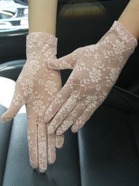 Women's Summer UV Protection Lace Gloves for Driving, Weddings, and Formal Events
