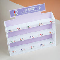 Miniature Supermarket Shelf Dollhouse Accessory