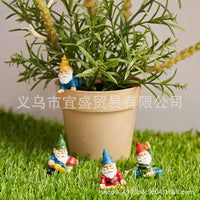 Drunken Dwarf Miniature Figurines for Micro Landscape Decor