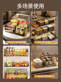 Acrylic Stackable Storage Bins with Handles for Pantry and Desk Organization