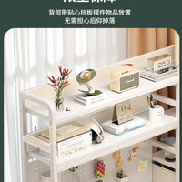 Desktop Storage Organizer Shelf with Pegboard for Office and Study Tables