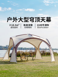 Large Dome Canopy Tent Outdoor Sunshade Camping Shelter with Mosquito Net