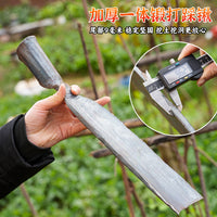 Hand-Forged Steel Shovel for Gardening and Farming, Heavy-Duty Digging Spade