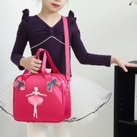 Girls' Dance Bag Ballet Shoulder Crossbody Backpack with Princess Design