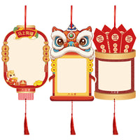 New Year Greeting Card Wall Decals for Classroom Decoration and Wish Display