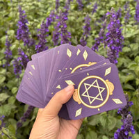 Original Illustrated Tarot and MBTI Card Decks with Black Core Paper