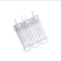 Transparent Plastic Round Tube with Hook Storage Box for Beads DIY Jewelry Accessories