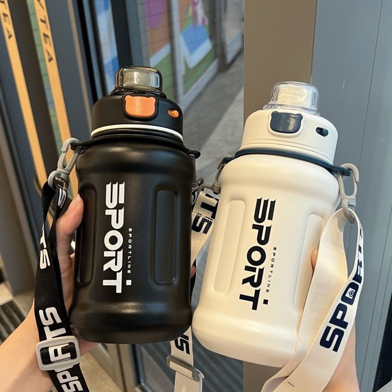 Large Capacity 316 Stainless Steel Insulated Water Bottle with Straw for Students and Kids