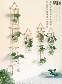 Modern Minimalist Wall-Mounted Hydroponic Glass Vase Decor