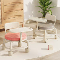 Kids' Multi-functional Dining Chair with Wheels and Sound, Adjustable Height Baby Feeding Booster Seat