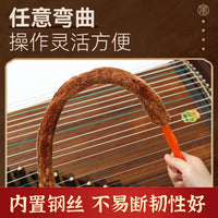 Guzheng Cleaning Brush Set with Large and Small Brushes, Plastic Handle